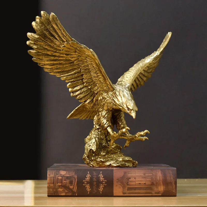Resin Art Furniture - تماثيل النسر الذهبي الراتينج الاسكندنافي ،