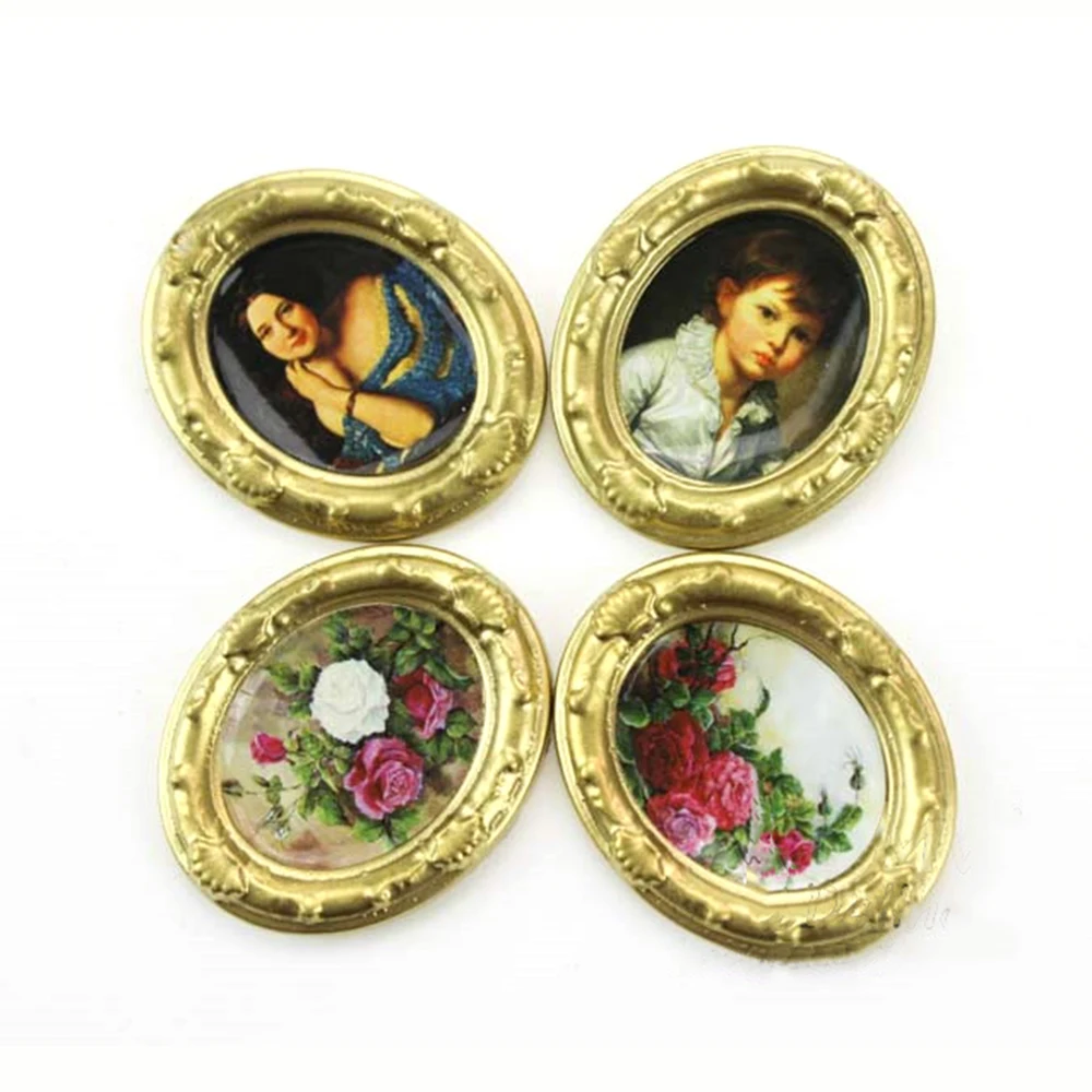 Resin Art Photo Frame - 1/12 دمية مصغرة إطار صور صغير
