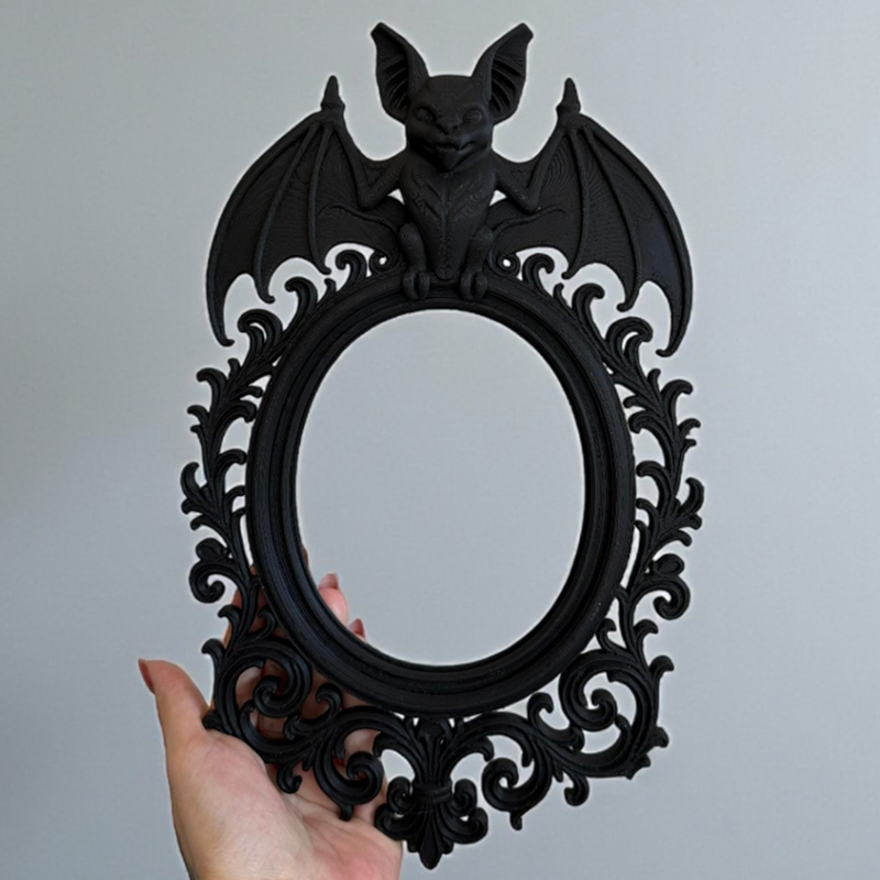Resin Art Photo Frame - زينة HaLLoween الغراب الخفافيش خمر إطار