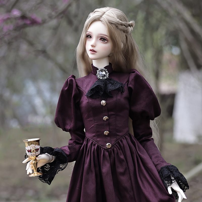 Resin Art Purple - دمية إلينا BJD 1/3 جميلة أنيقة