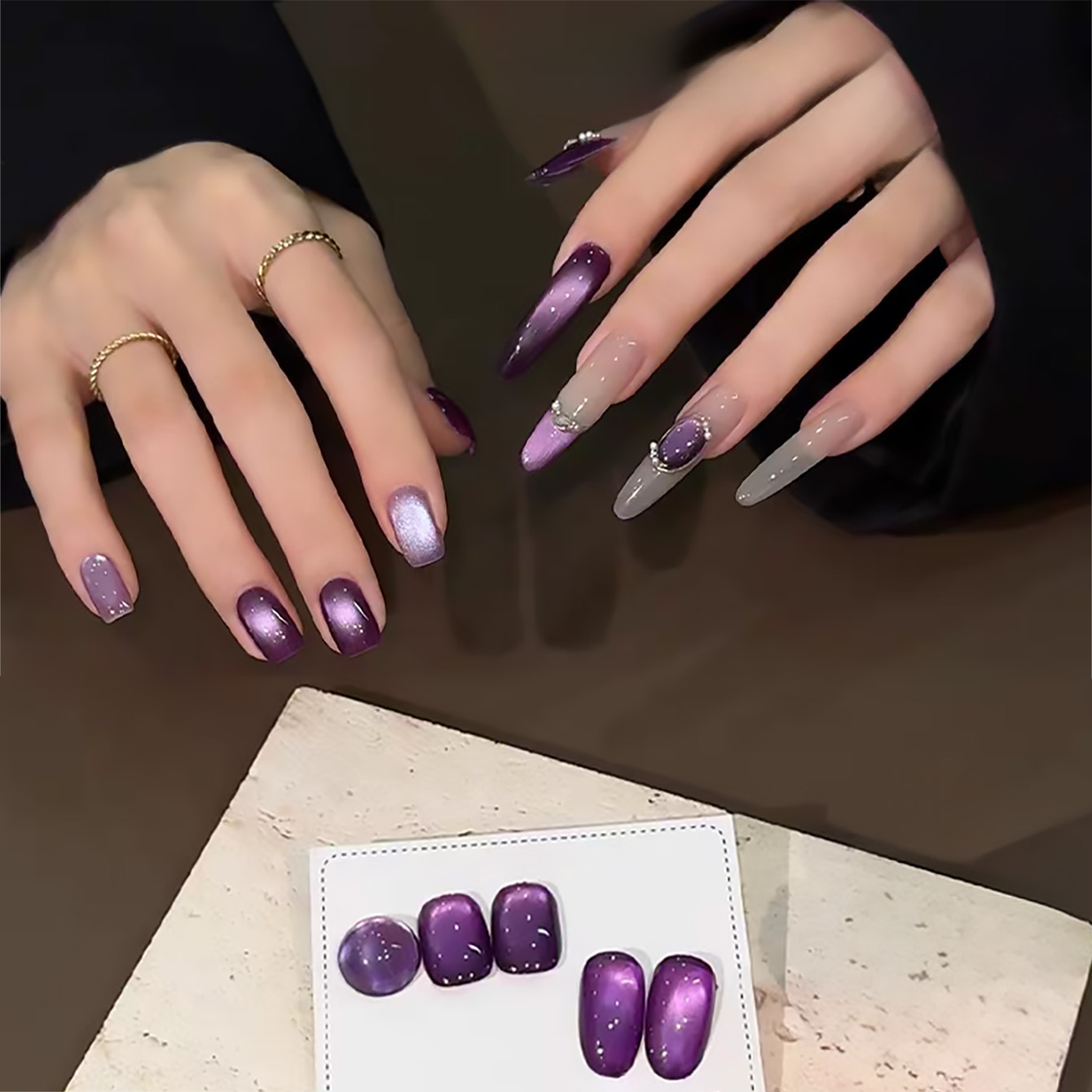 Resin Art Purple - طلاء أظافر جل عين القط الأرجواني