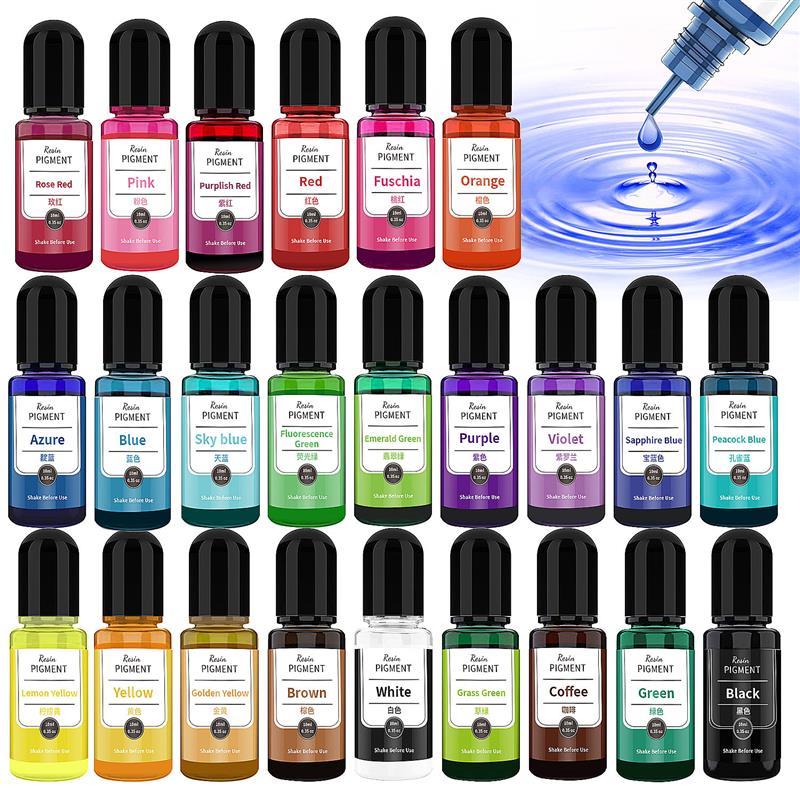 Resin Art Alcohol Ink - 24 لون الفن الحبر الكحول الراتنج