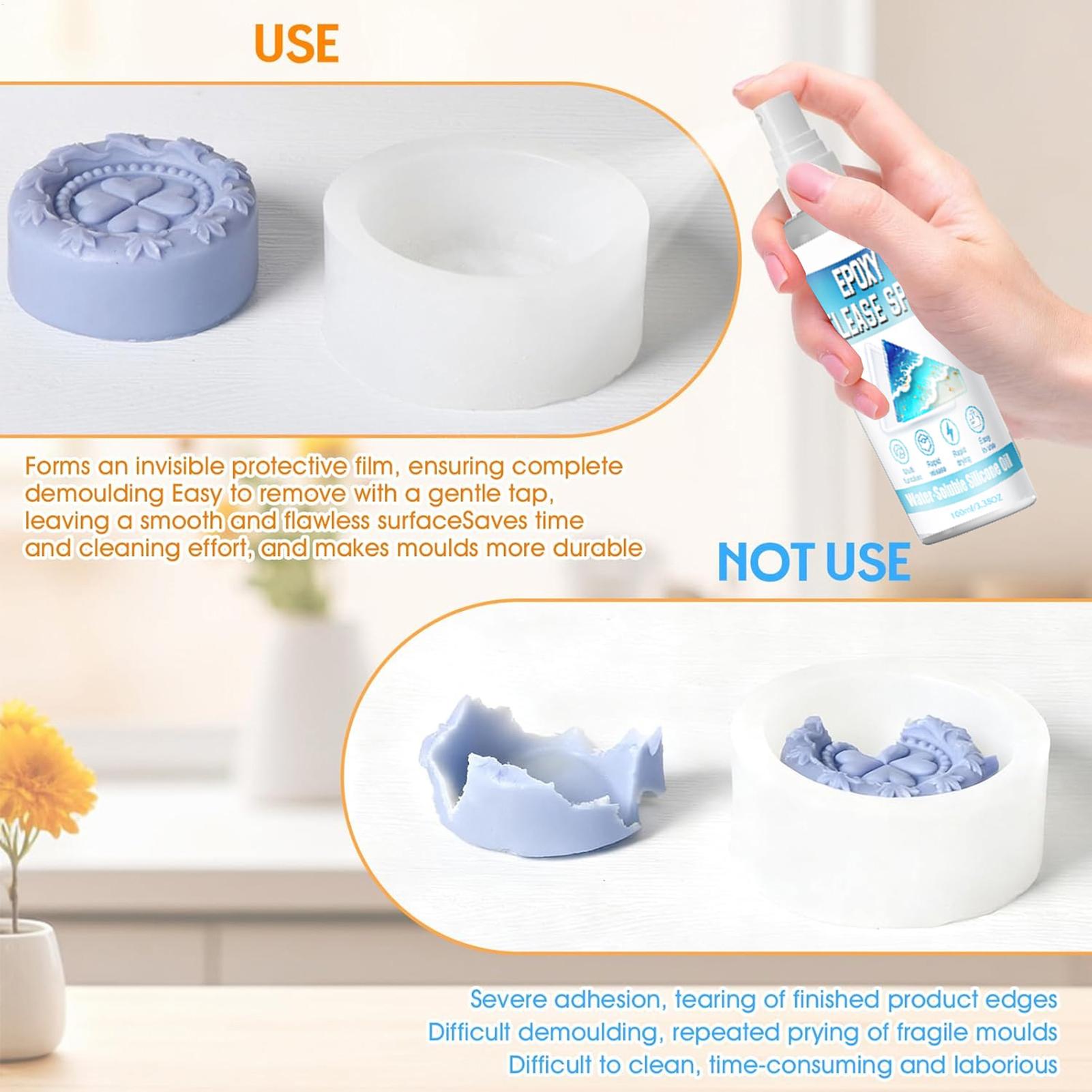 رذاذ سيليكون للقوالب، رذاذ إيب - مراجعة Resin Art Accessories وسعره