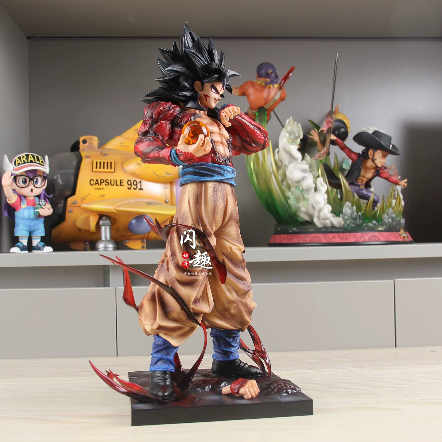 مجسم سون غوكو بطول 34 سم من در - مراجعة Resin Art Dragon Ball Z وسعره