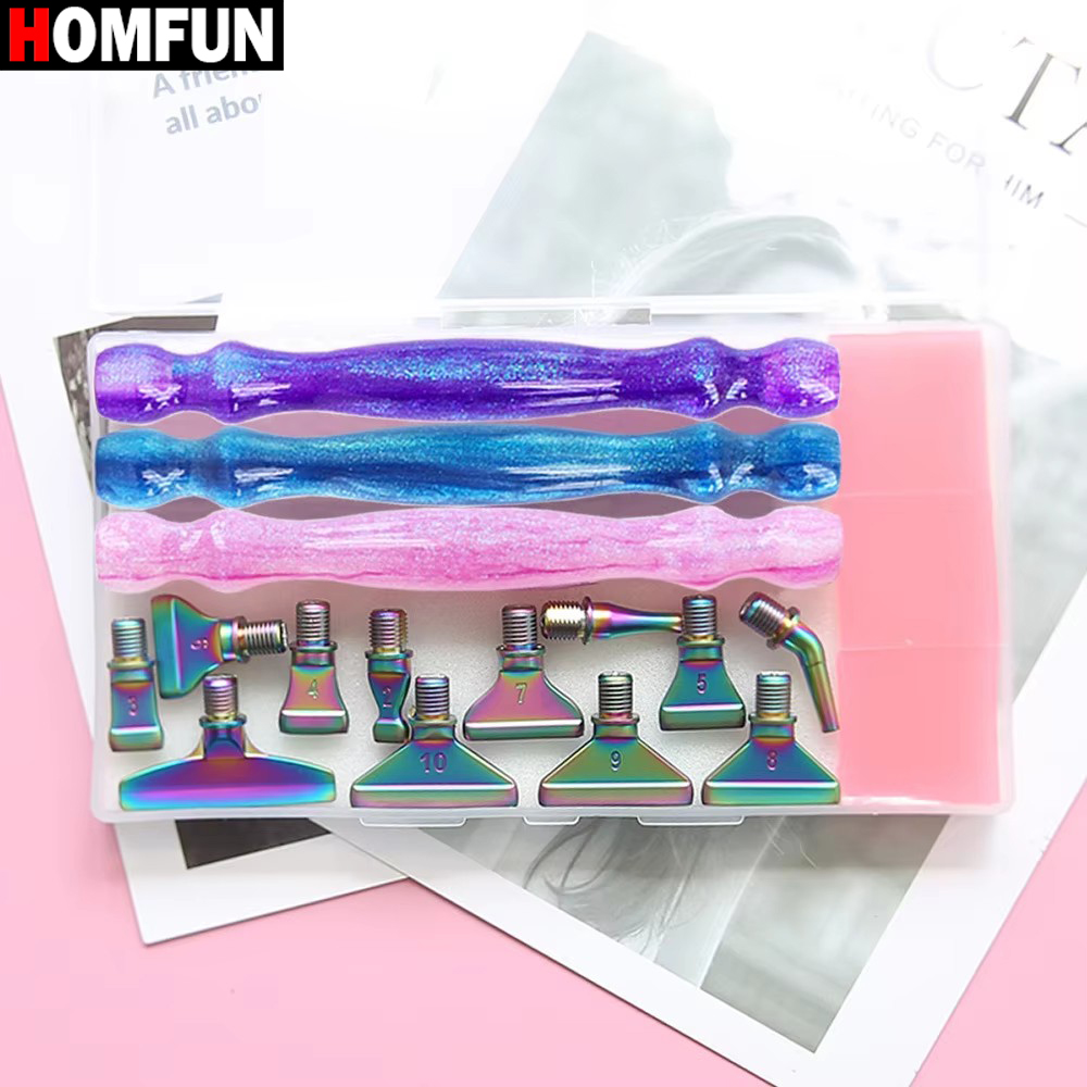 مجموعة أقلام رسم ماسية مع أطرا - مراجعة Resin Art Purple وسعره