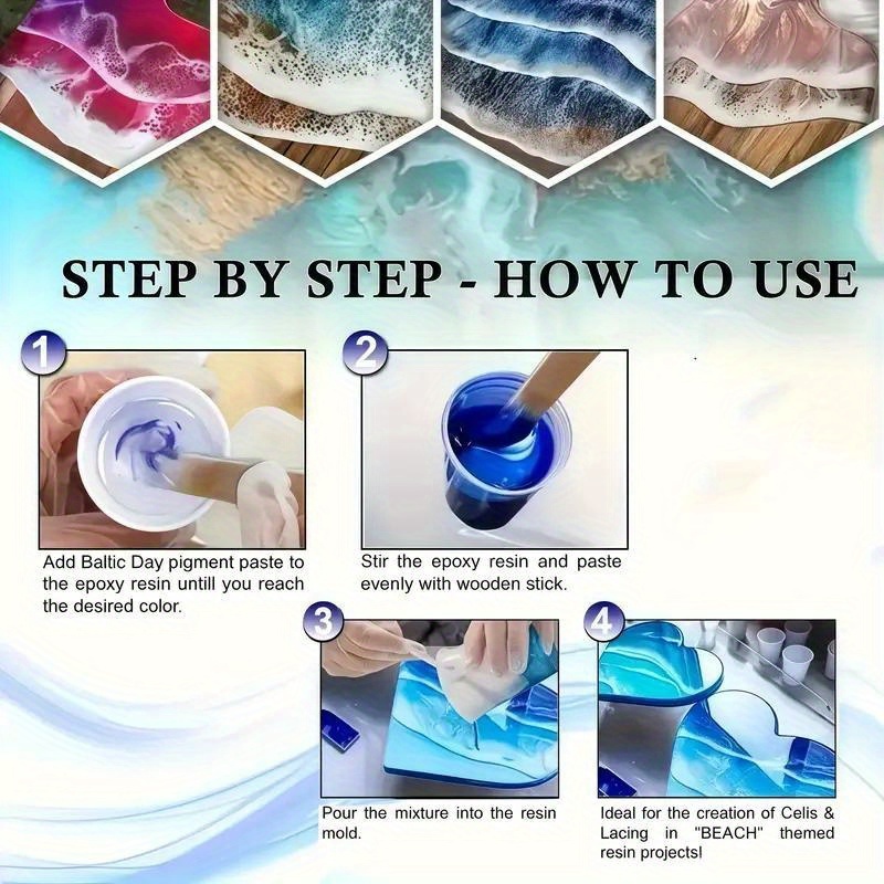 24 لونًا/8 ألوان 5 جرامات 0. 1 - مراجعة Resin Dye Opaque وسعره