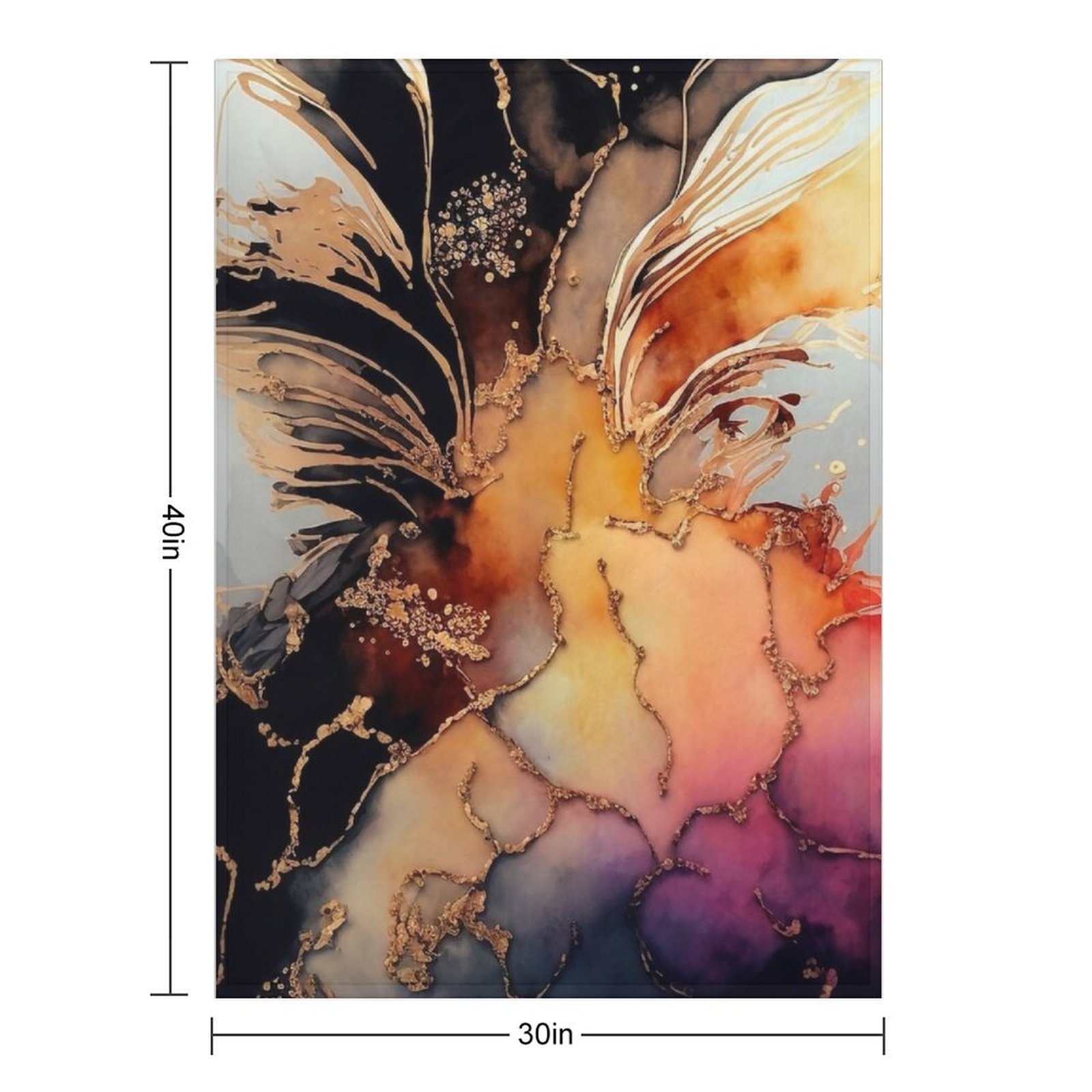 بطانية فاخرة ناعمة بنقشة مربعا - مراجعة Resin Art Alcohol Ink وسعره