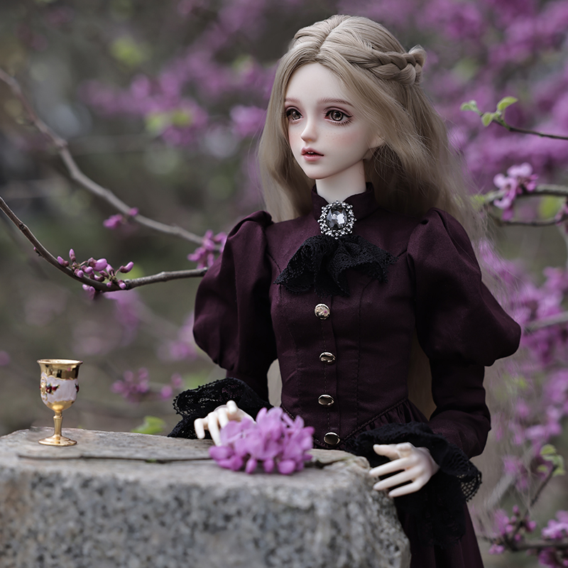 دمية إلينا BJD 1/3 جميلة أنيقة - مراجعة Resin Art Purple وسعره