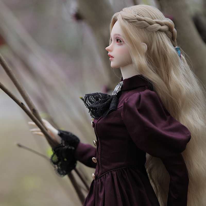 دمية إلينا BJD 1/3 جميلة أنيقة - مراجعة Resin Art Purple وسعره