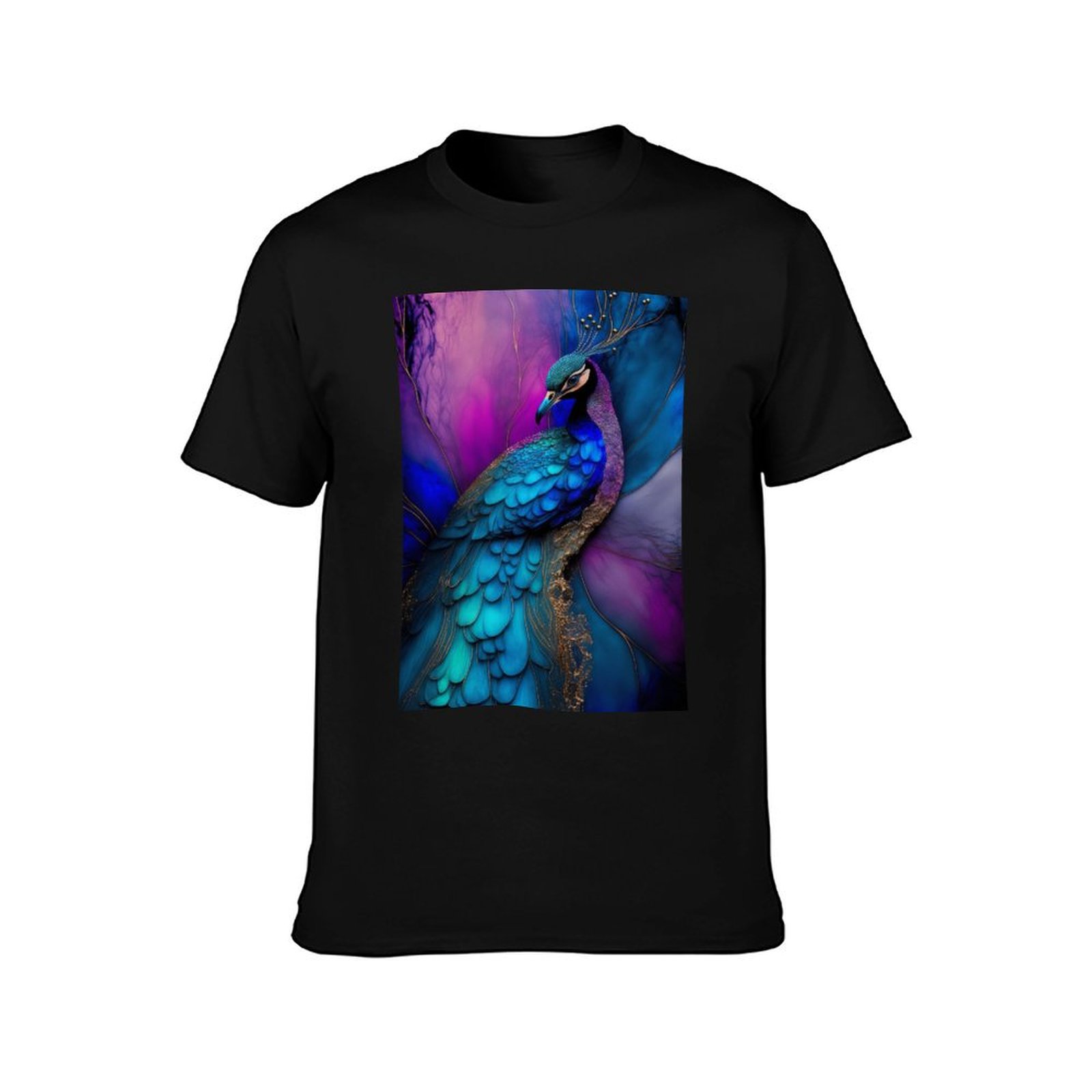 ريشة الطاووس - تيشيرت فني بحبر - مراجعة Resin Art Alcohol Ink وسعره