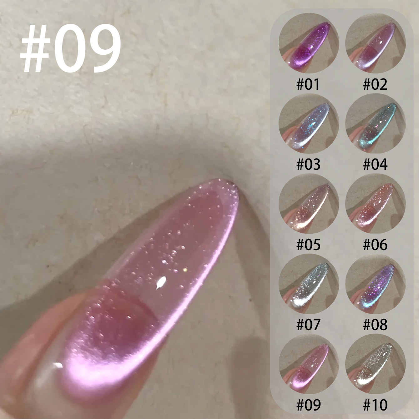 طلاء أظافر جل عين القطة من ميا - مراجعة Resin Art Purple وسعره