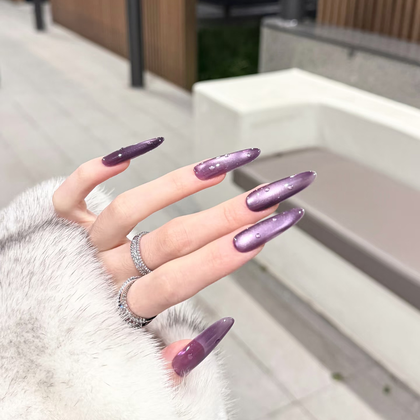 طلاء أظافر جل عين القط الأرجوا - مراجعة Resin Art Purple وسعره