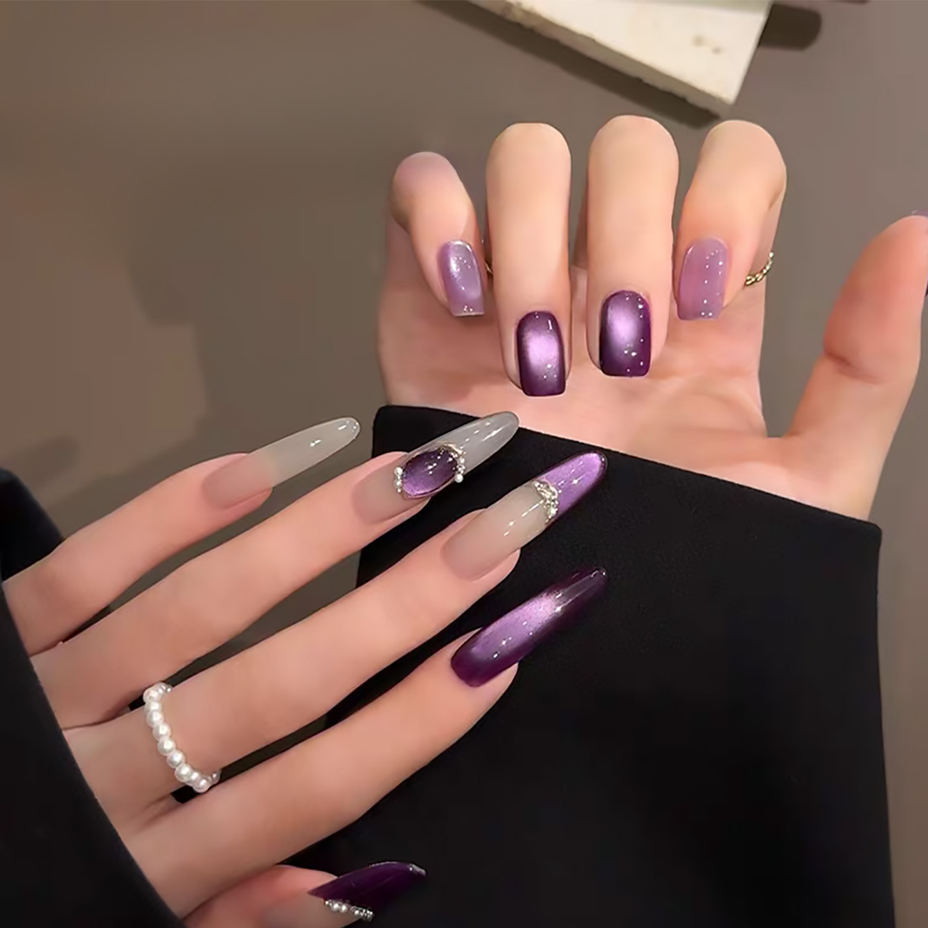 طلاء أظافر جل عين القط الأرجوا - مراجعة Resin Art Purple وسعره
