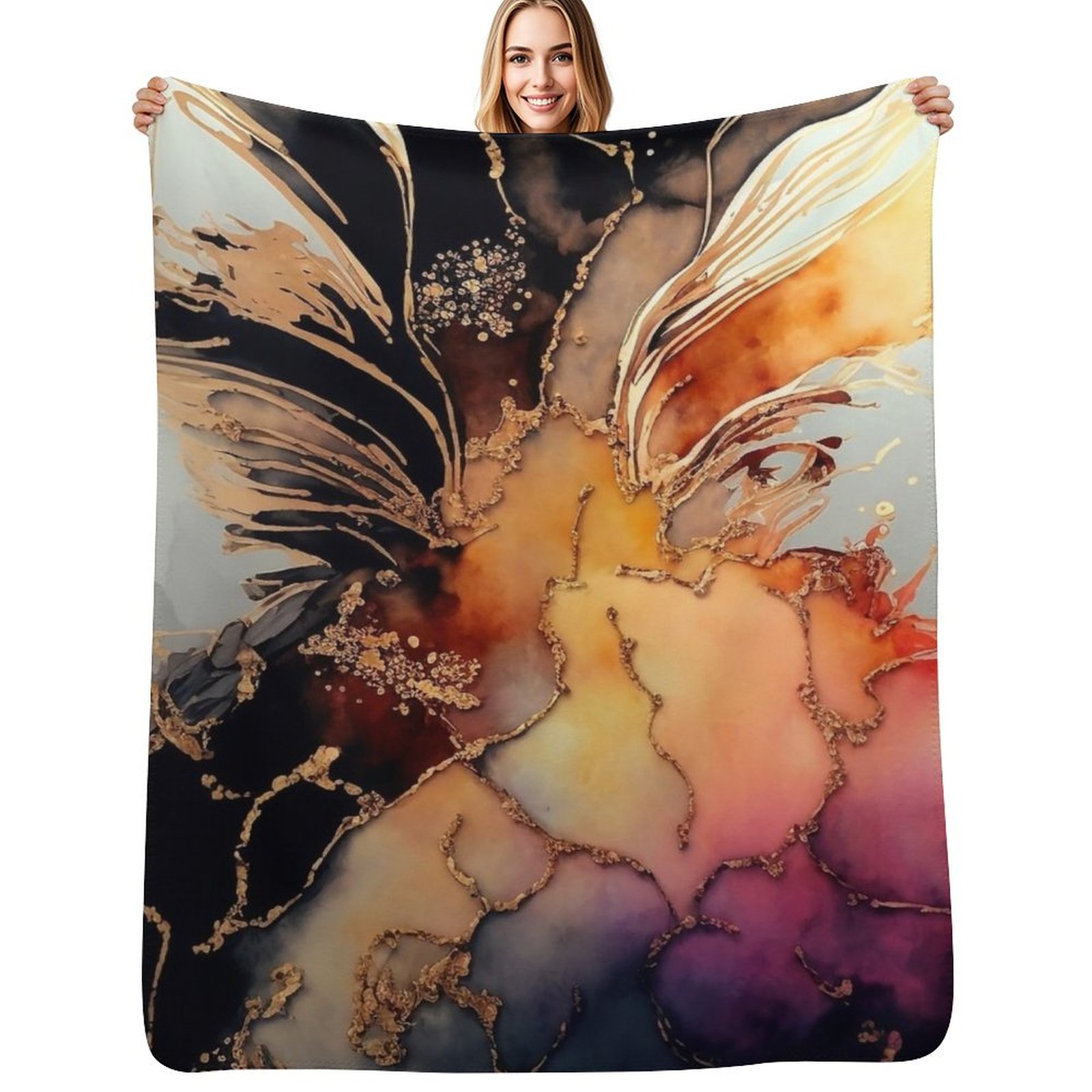 بطانية ناعمة ودافئة متعددة الا - مراجعة Resin Art Alcohol Ink وسعره