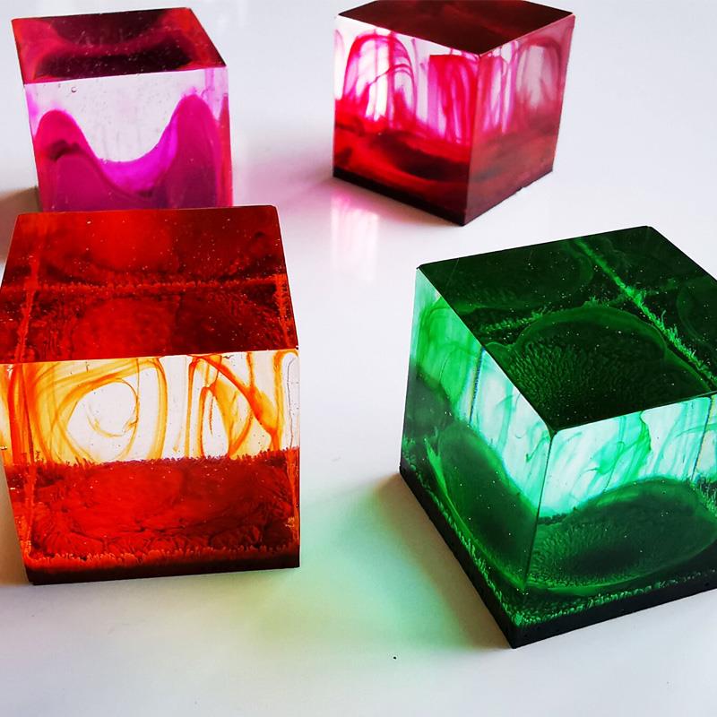 24 لون 10 مللي الفن الحبر الكح - مراجعة Resin Art Alcohol Ink وسعره