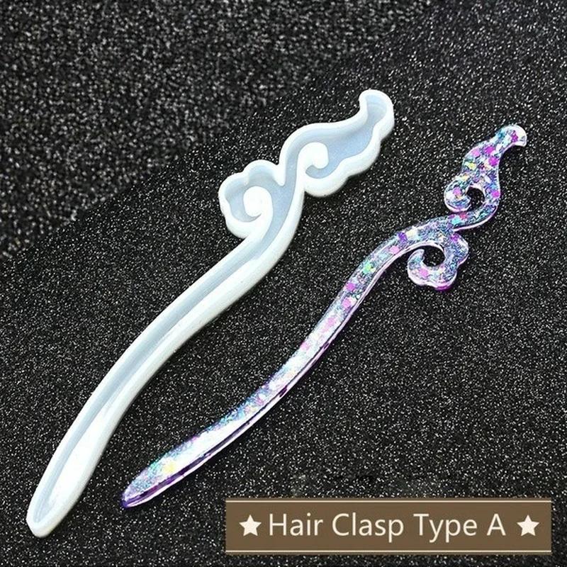 جديد شفاف دبوس الشعر سيليكون ق - مراجعة Resin Art Accessories وسعره