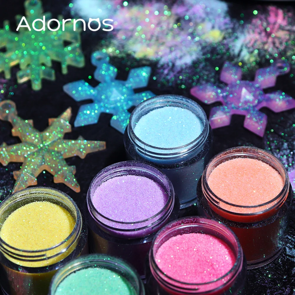 قزحي الألوان بريق السكر مسحوق  - مراجعة Resin Dye Opaque وسعره