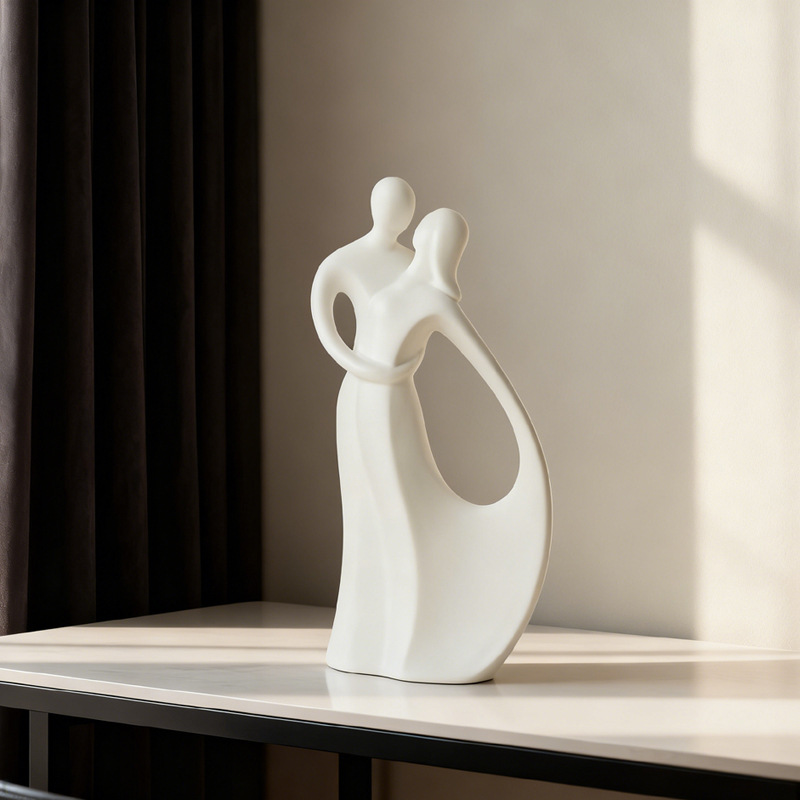 تمثال سيراميك نورديك لزوجين مت - مراجعة Resin Art Gift For Wedding وسعره