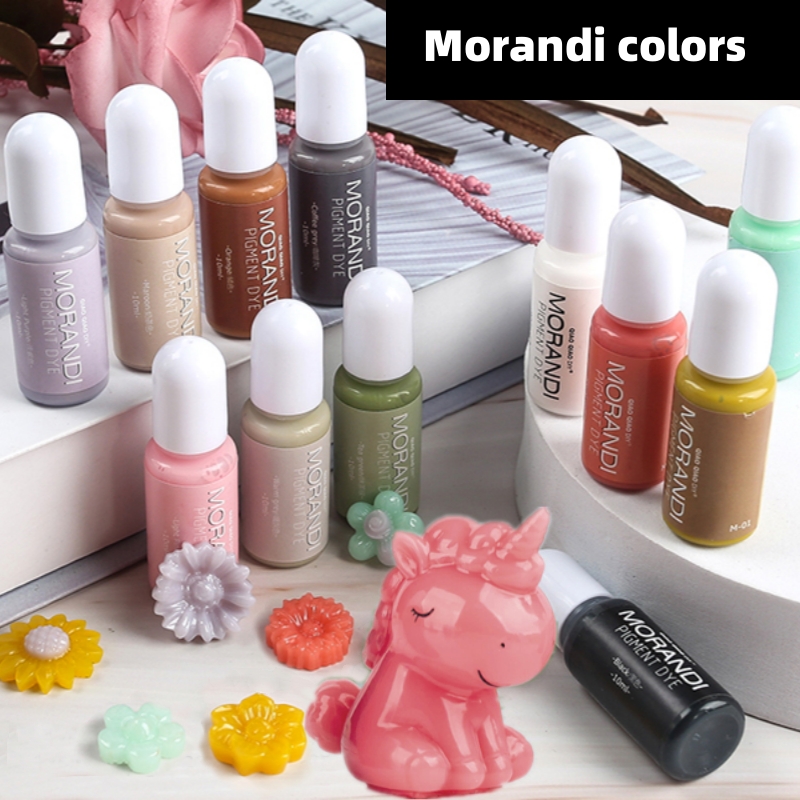 24 ألوان Morandi صبغة ألوان غي - مراجعة Resin Art Alcohol Ink وسعره