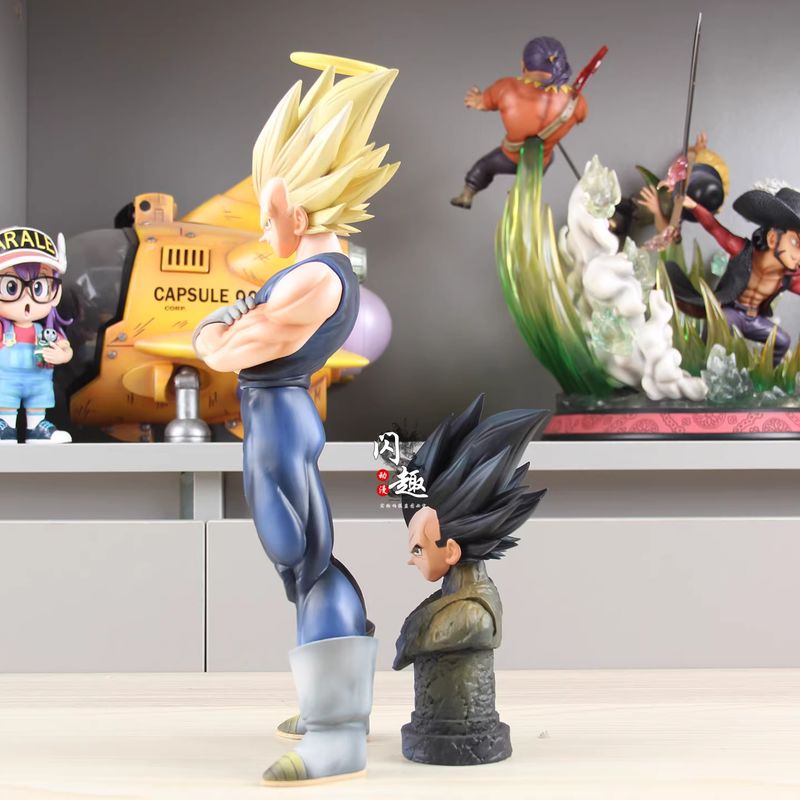 تمثال YJ ماجين فيجيتا برأسين م - مراجعة Resin Art Dragon Ball Z وسعره